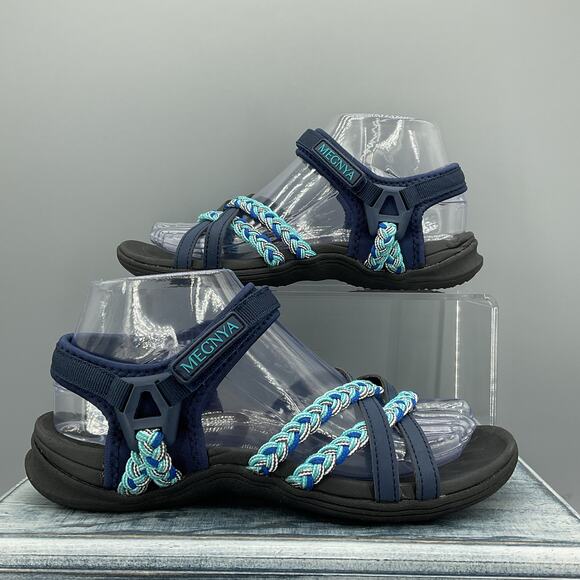 NEW Megnya Women’s Lightweight Hiking Sandals Blue Size 7 - Picture 1 of 10